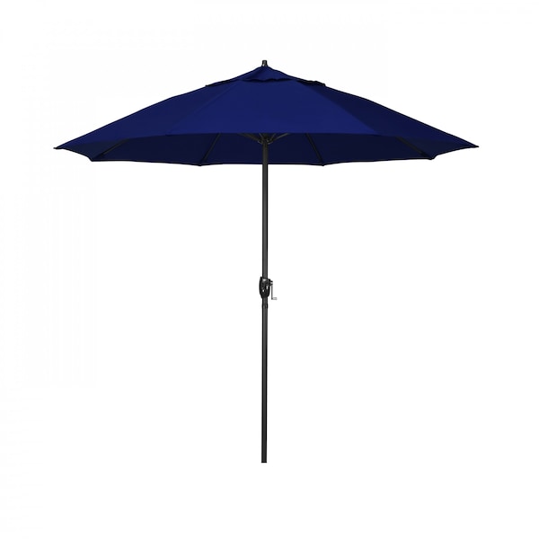 California Umbrella 9' Bronze Aluminum Market Patio Umbrella, Sunbrella True Blue 194061337226 - main